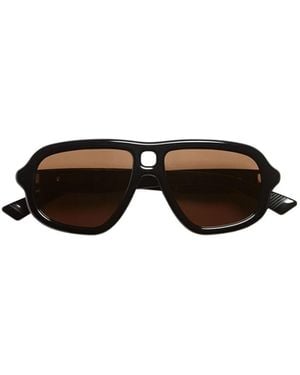 Bottega Veneta Sophia Ribbon Aviator Sunglasses - Multicolour