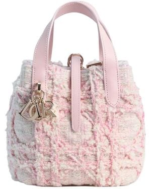 Dior Toujours Vertical Tote Bag - Pink