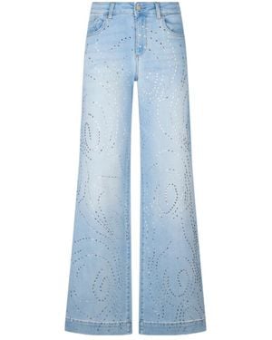 Liu Jo Stud Flared Jeans - Blue