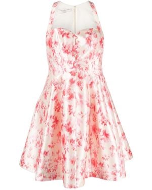 Philosophy Di Lorenzo Serafini Floral Printed Sleeveless Dress - Pink