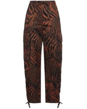 Weekend by Maxmara Zebra Print Cargo Pants - Brown