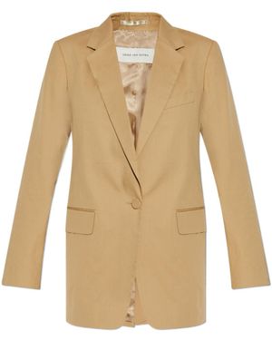 Dries Van Noten Long-Sleeved Suit Jacket - Natural
