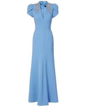 Jenny Packham Aries Embellished Gown - Blue