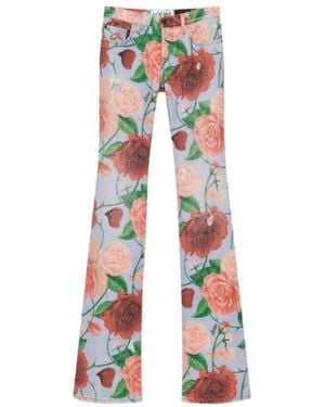 Loewe Roses Jeans - Red