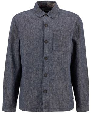 Barbour Button-Down Long-Sleeved Casual Jacket - Blue