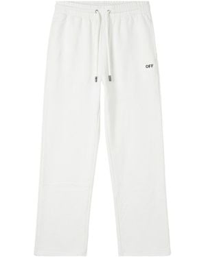 Off-White c/o Virgil Abloh Drawstring Straight Leg Trousers - White