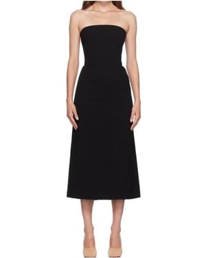 16Arlington Noctula Crepe Midi Dress - Black