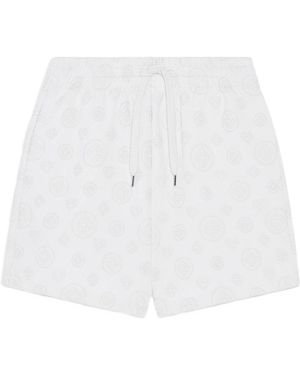 CASABLANCA Monogram Elasticated Shorts - White