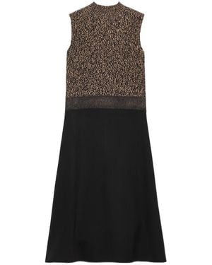 Prada Panelled Sleeveless Dress - Black
