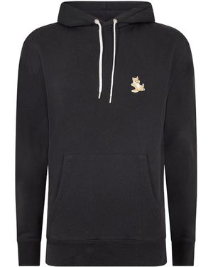 Maison Kitsuné Chillax Fox Patch Hoodie - Black