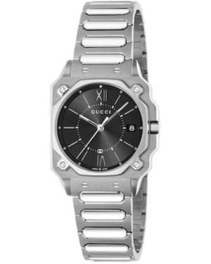 Gucci G-Flat, 30Mm Watch - Grey