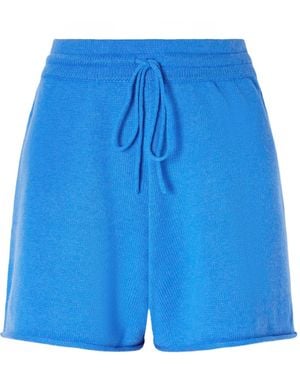 Calle Del Mar Knitted Cashmere Shorts - Blue