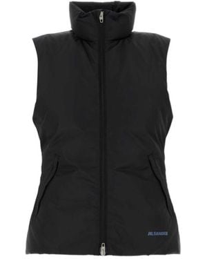 Jil Sander Padded High-Neck Jacket - Black