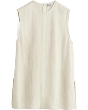 TOTEME Totême Crewneck Sleeveless Top - Natural
