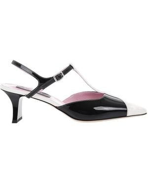 CAREL PARIS Isadora T-Bar Pumps - White
