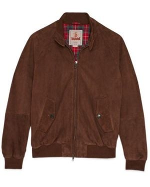 Baracuta G9 Zip-Up Bomber Jacket - Brown