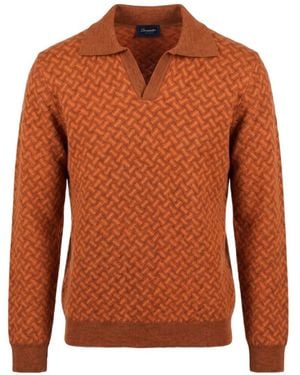 Drumohr Long-Sleeved Jumper - Brown