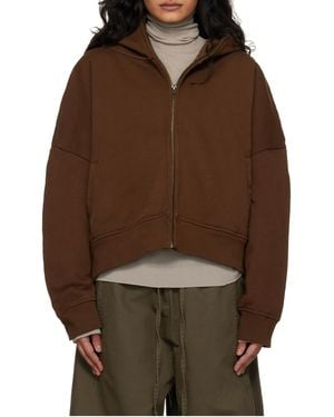 Entire studios Zip-Up Hoodie - Brown