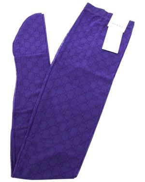 Gucci Printed Stretch Tights - Purple