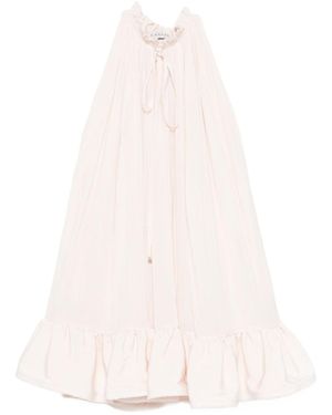 Lanvin Round Neck Sleeveless Dress - White