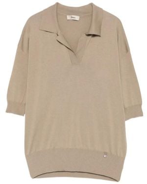 Herno V-Neck T-Shirt - Natural