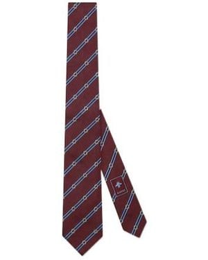Gucci Silk Jacquard Tie - Purple