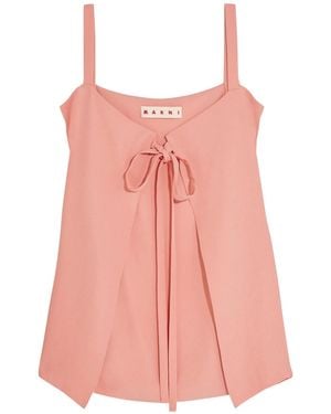 Marni Sleeveless Bow Neck Blouse - Pink