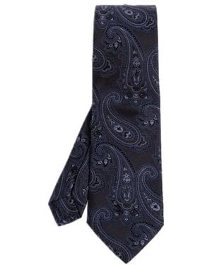 Etro Pointed Tie - Blue