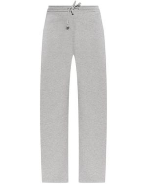 Victoria Beckham Drawstring Casual Pants - Gray