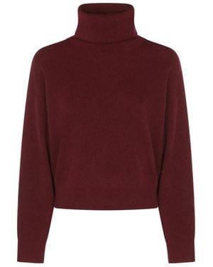 Brunello Cucinelli Roll-Neck Knitted Jumper - Red