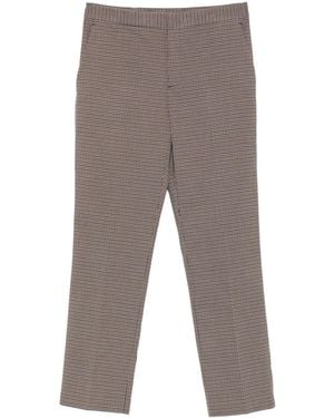 Twinset Houndstooth-Pattern Tailored Pants - Gray