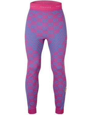 Gucci Printed Leggings - Purple