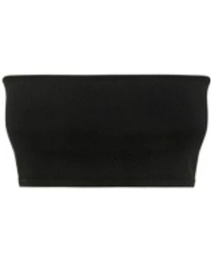 Balmain Bandeau Cropped Top - Black