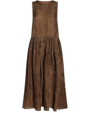 Uma Wang Sleeveless Dress - Brown