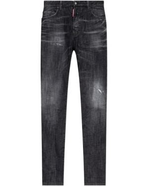 DSquared² Distressed Skinny Jeans - Grey