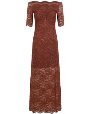 Rabanne Short-Sleeved Dress - Brown
