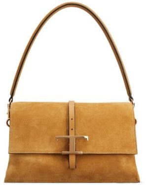 Tod's T Timeless Flap Bag - Metallic