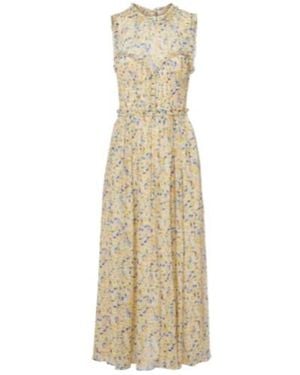 Ulla Johnson Kasia Floral Silk Chiffon Maxi Dress - Natural