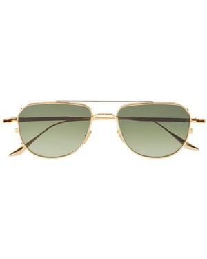 Jacques Marie Mage Aviator-Style Titanium Sunglasses - Green