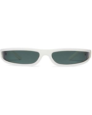 Rick Owens Rectangle-Frame Sunglasses - White