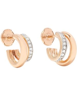 Pomellato 18K Rose Diamond Earrings - Pink