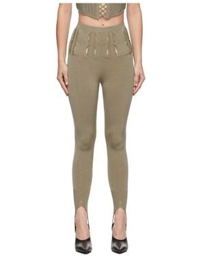 Dion Lee Cut Out-Detail Leggings - Natural