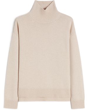 Max Mara Turtleneck Jumper - Natural