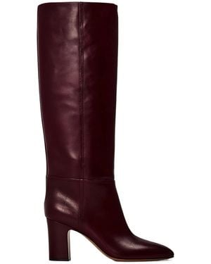 Paris Texas Solid Colour Knee High Boots - Red
