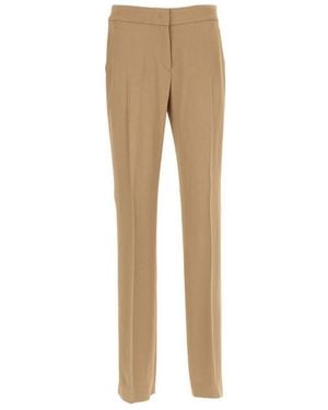 N°21 Straight Casual Trousers - Natural