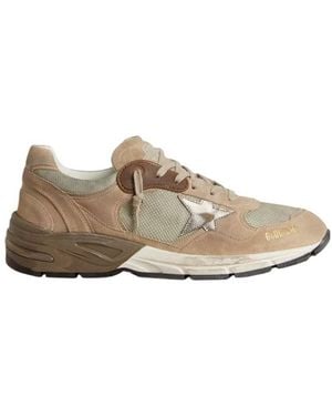 Golden Goose Dad-Star Lace-Up Trainers - Brown