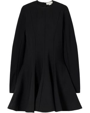 Stella McCartney Peplum Crewneck Mini Dress - Black
