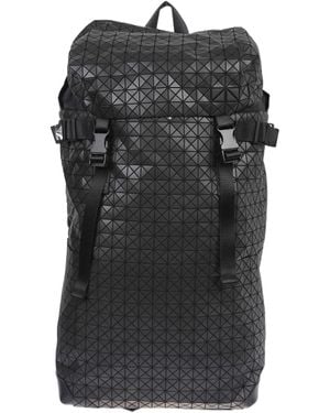 Issey Miyake Geometric Buckle Detailed Backpack - Black