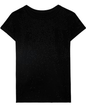 Zadig & Voltaire Cecilia Crystal-Embellished T-Shirt - Black