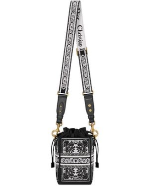 Dior Small D-Bubble Bucket Bag - White